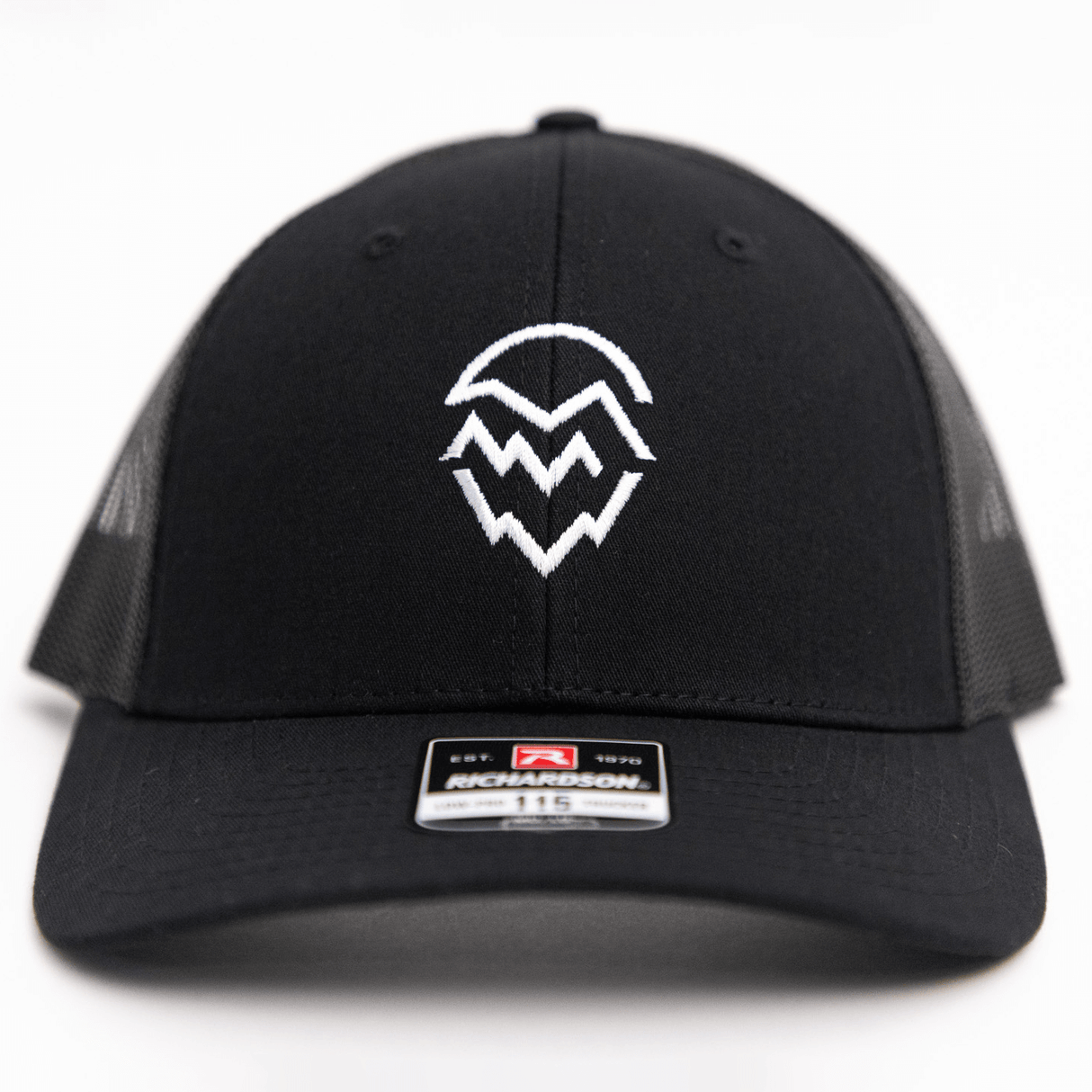 Classic Trucker Hat Black W/ White Logo
