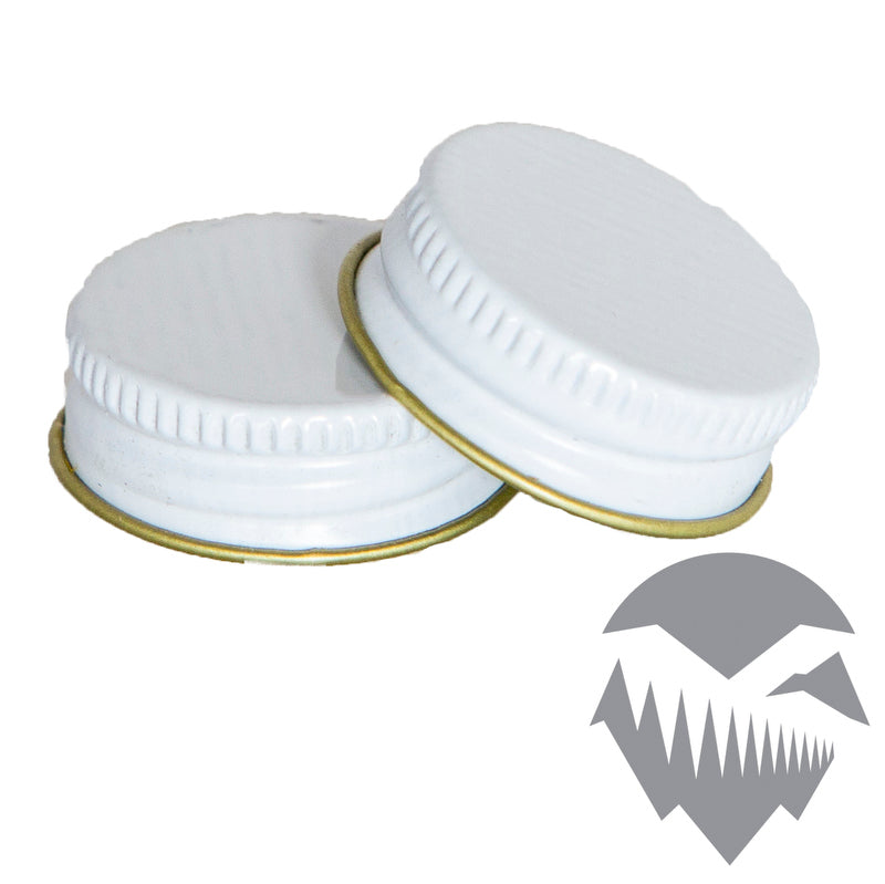 White Metal Screw Cap for Growlers and Jugs (38 mm) Yakima Valley Hops