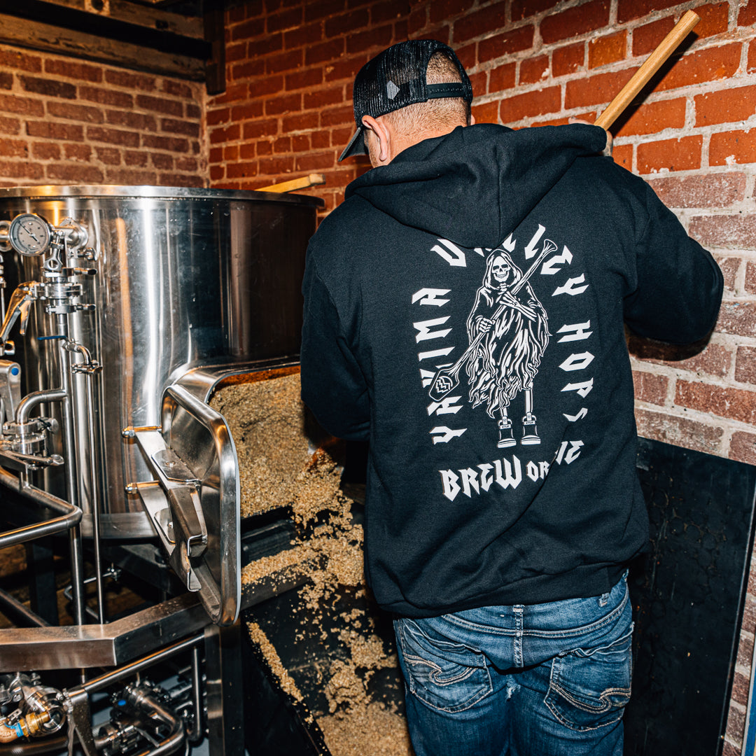 Brew or Die Sweatshirt – Yakima Valley Hops