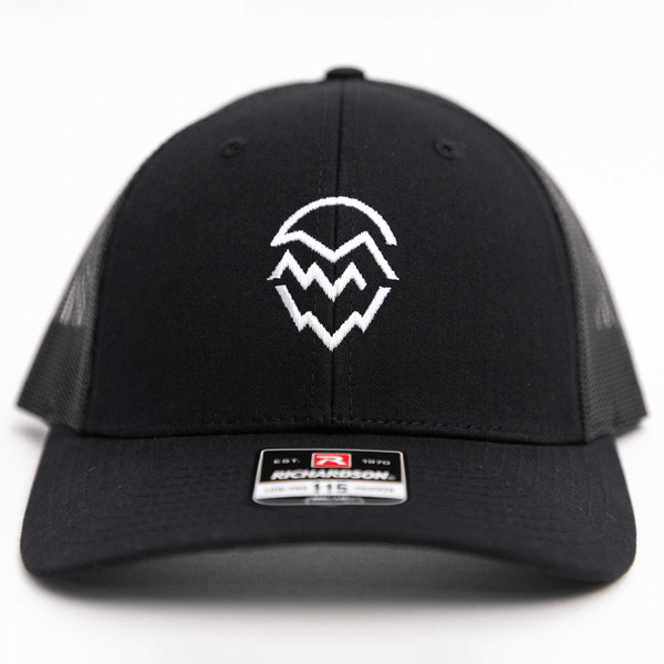 Classic Trucker Hat Black W/ White Logo – Yakima Valley Hops