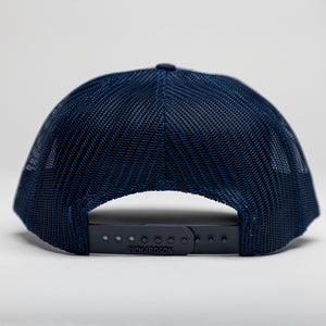 Navy Trucker Hat with PVC Patch