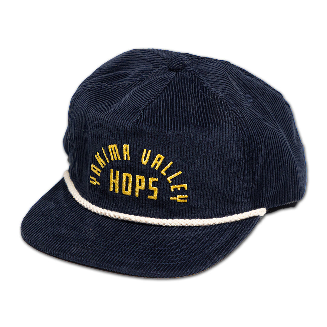 Blue corduroy cap on sale